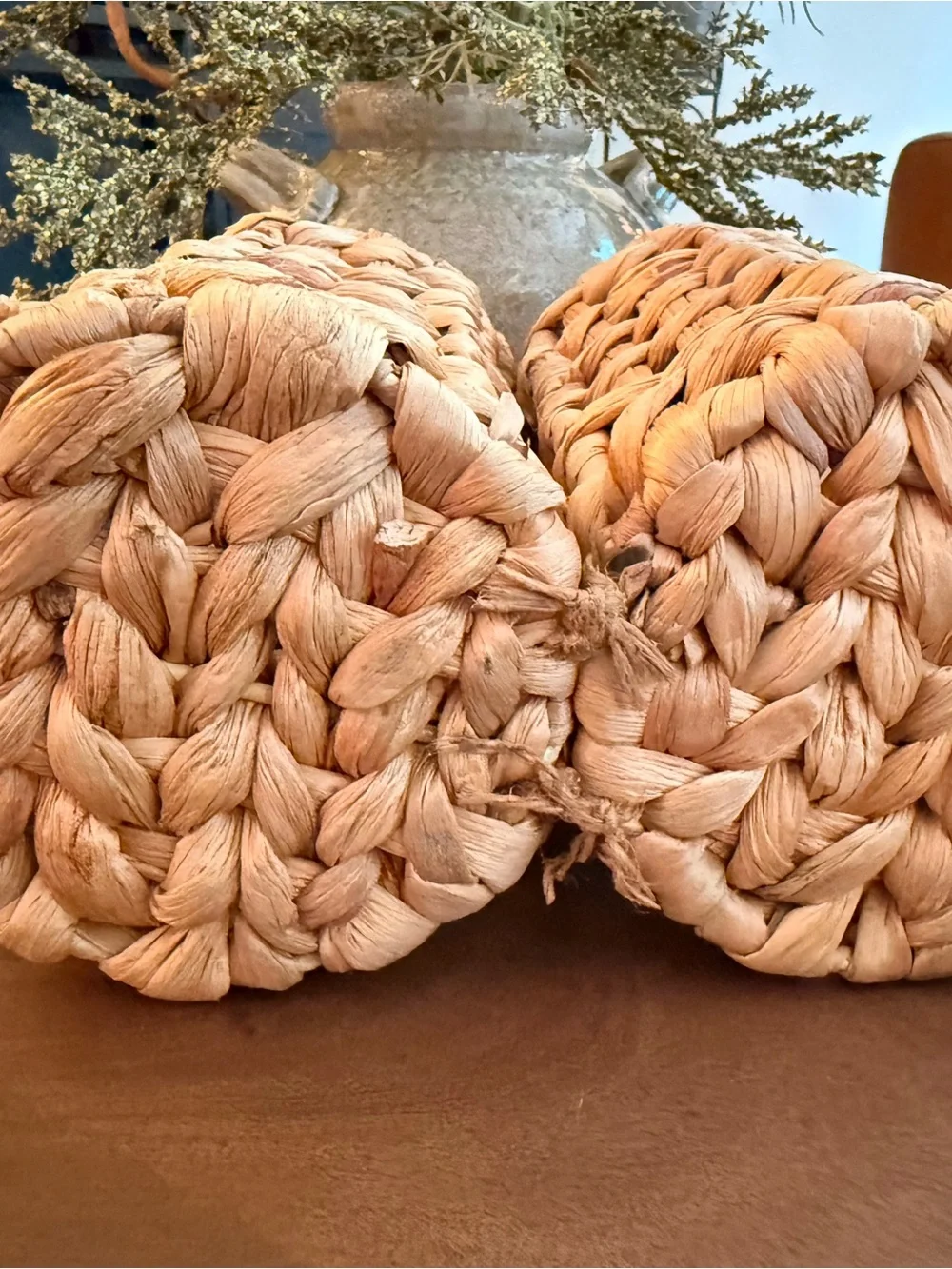 Woven Double Wine Holder Basket